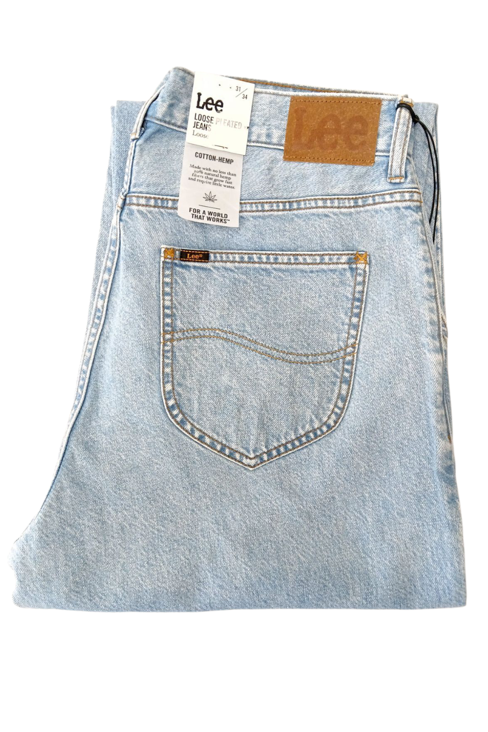 LEE LOOSE PLEATED JEANS MOONLIGHT JEANSY MĘSKIE sec