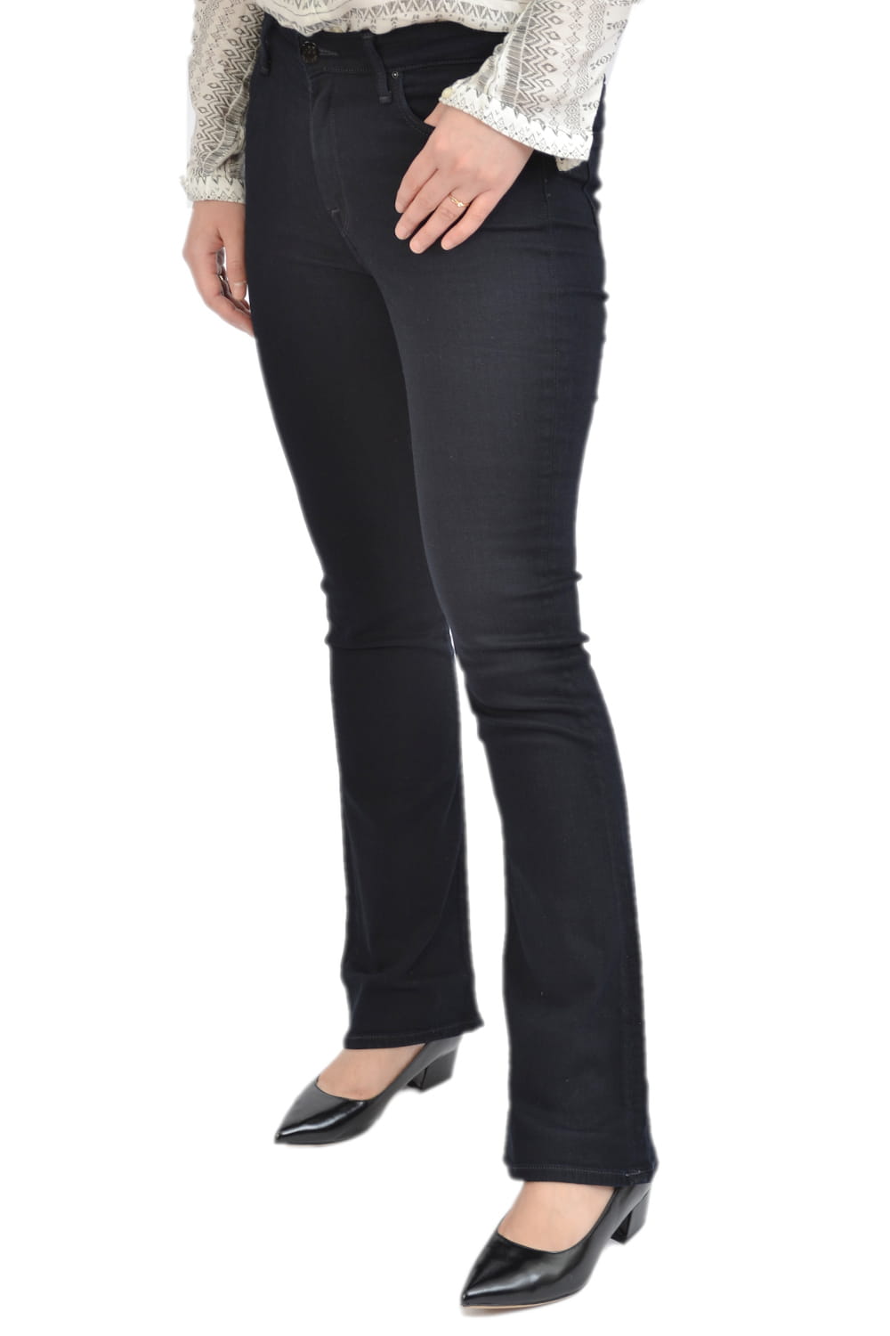 LEE HOXIE SKINNY BOOT DARK NIGHT DZWONY DAMSKIE CIEMNY GRANAT
