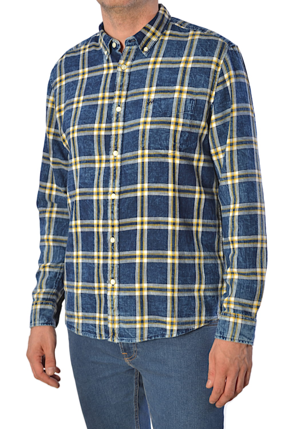 WRANGLER LS 1PKT BUTTON DOWN GOLDEN ROD KOSZULA MĘSKA