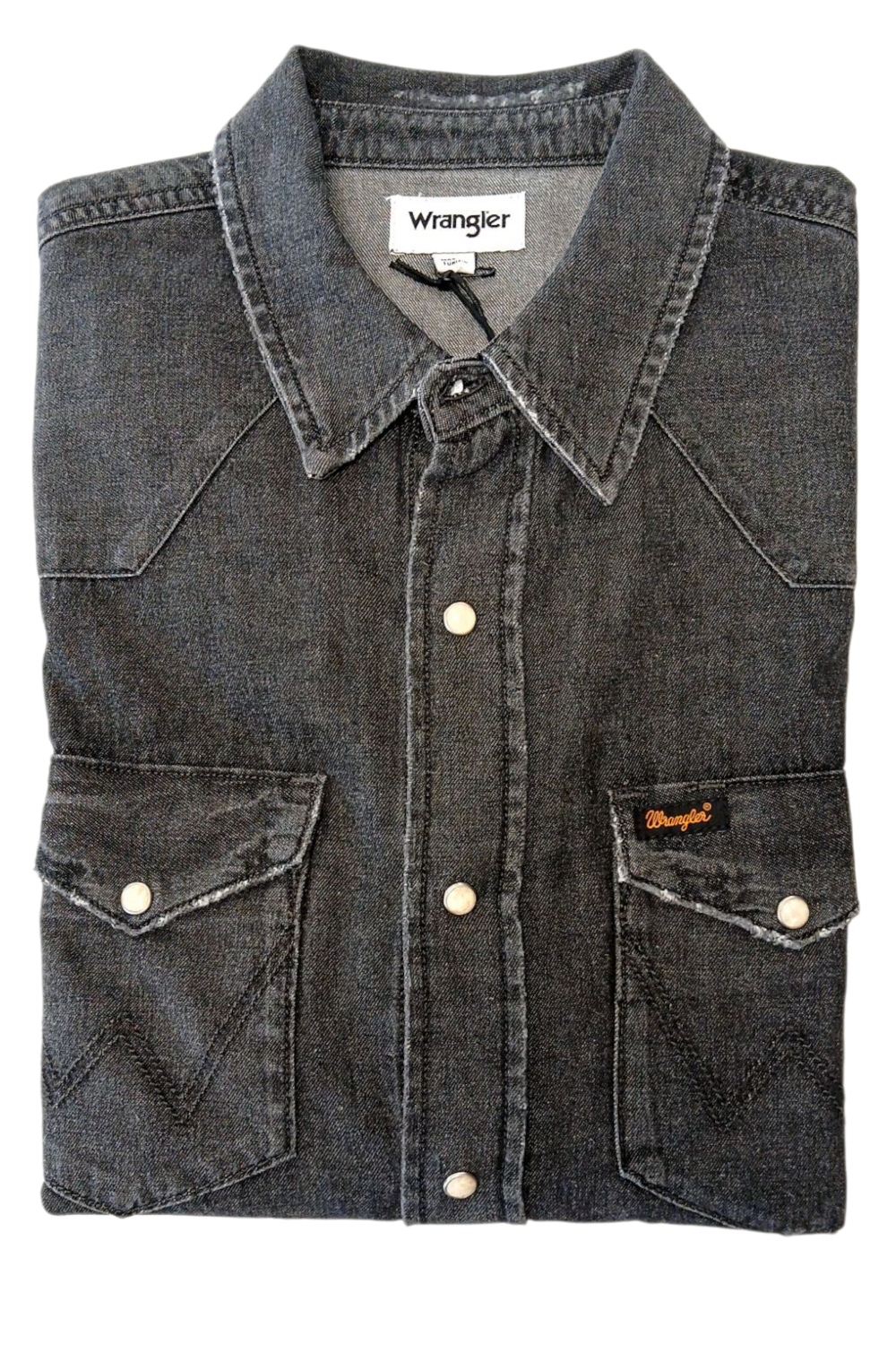 WRANGLER REGULAR WASHED BLACK Koszula Dżinsowaowa Męska Szara