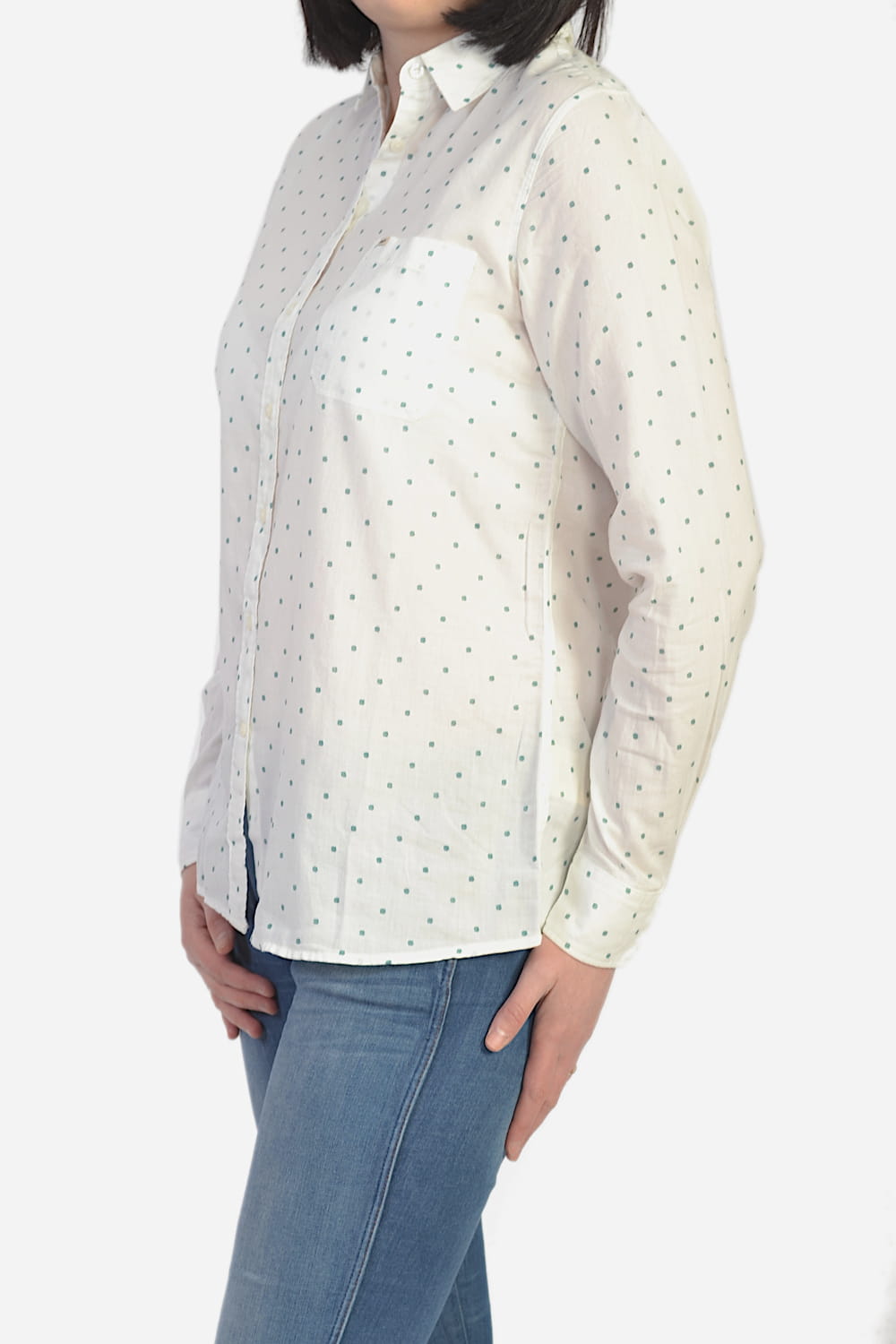 KOSZULA DAMSKA LEE ONE POCKET SHIRT WHITE CANVAS