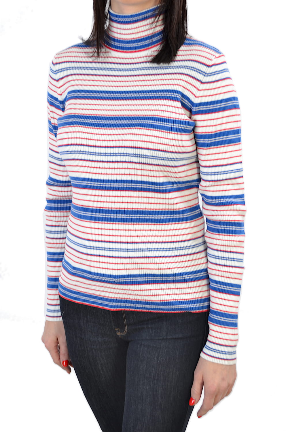 WRANGLER TURTLE NECK BIT OF BLUE SWETER GOLF DAMSKI