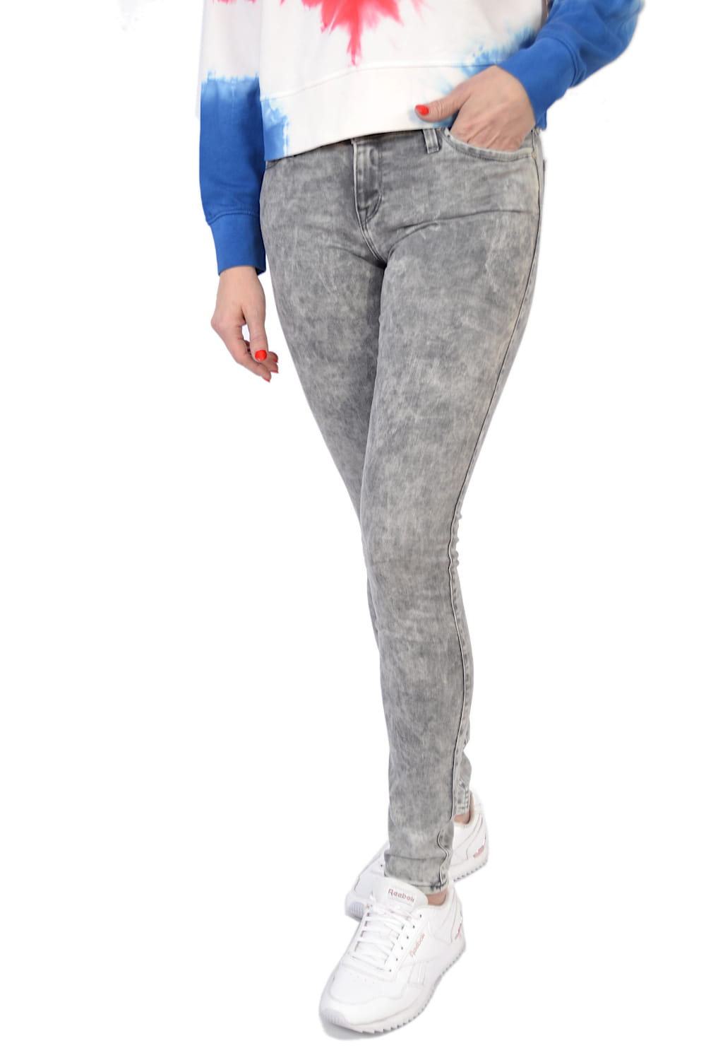 LEE TOXEY L527PMHI SZARE DAMSKIE JEANSY