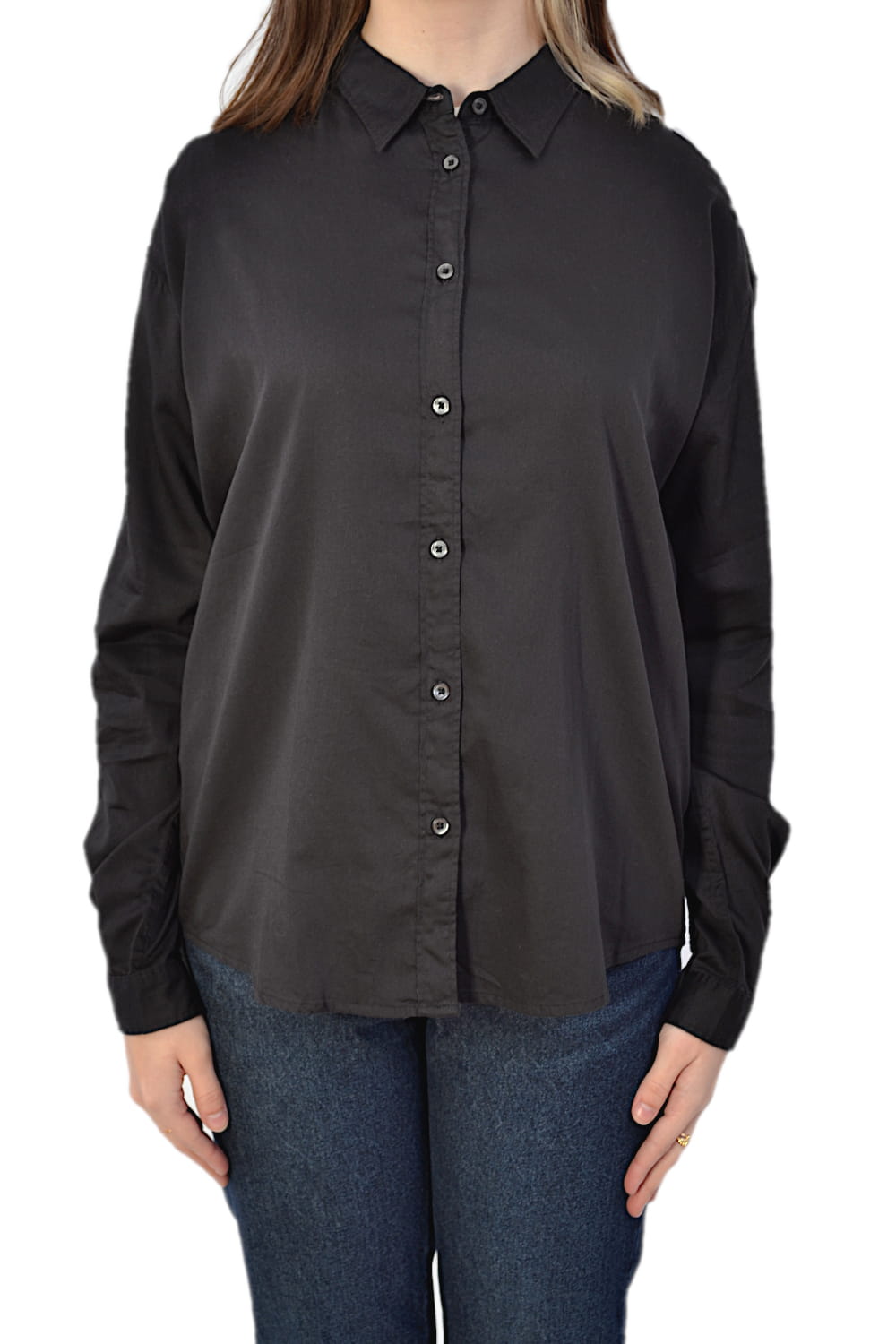KOSZULA DAMSKA CZARNA LUŹNA LEE PLAIN SHIRT BLACK