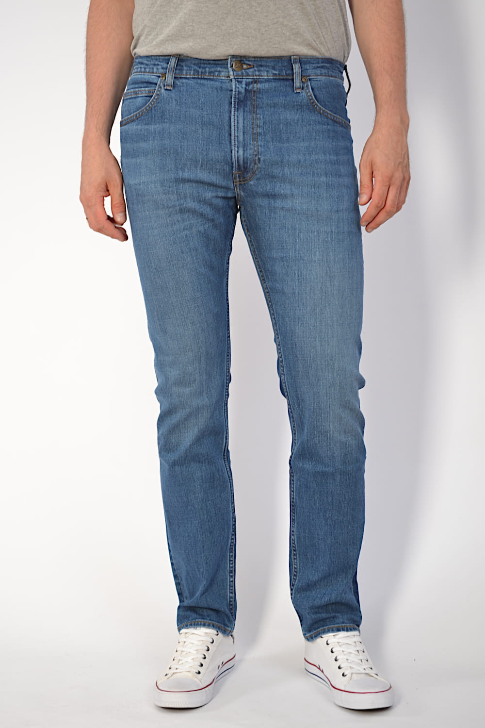 LEE RIDER SLIM MOODY BLUE USED JEANSY MĘSKIE NIEBIESKIE