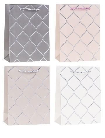 Torebka ozdobna 40x55x15cm szerokie dno mix - artykuł papierniczy