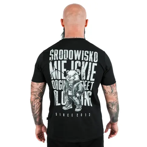 Środowisko Miejskie T-shirt Koszulka Essential Street Bear Black