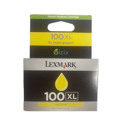 14N1071E LEXMARK 100XL WKŁAD ATRAMENTOWY ŻÓŁTY
