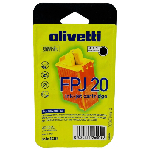 B0384 OLIVETTI FPJ 20 WKŁAD ATRAMENTOWY CZARNY