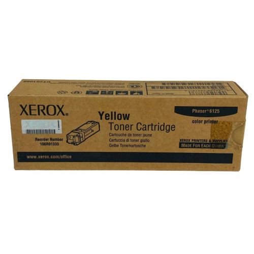 106R01333 XEROX PHASER 6125 TONER CARTRIDGE ŻÓŁTY
