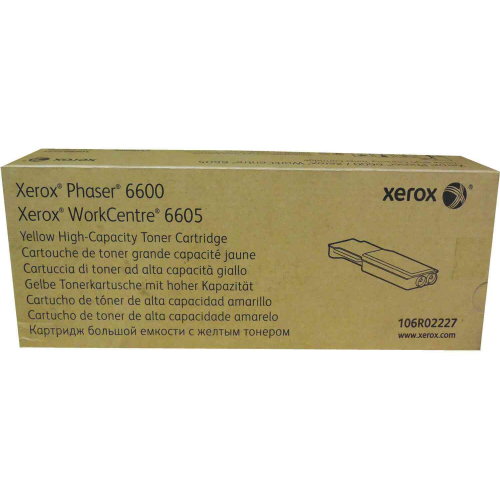 106R02227 XEROX PHASER 6600N TONER CARTRIDGE ŻÓŁTY