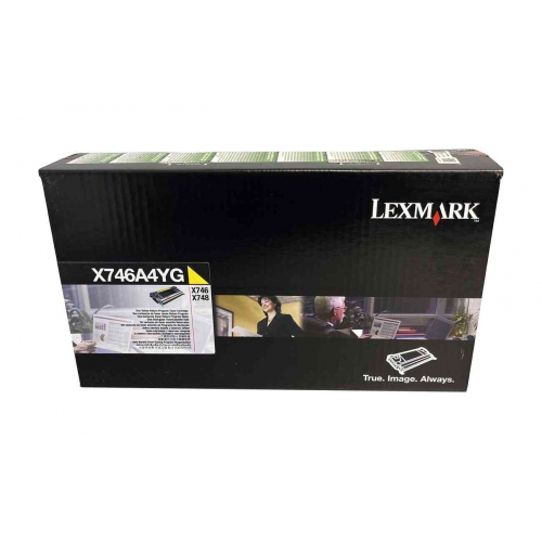 X746A4YG LEXMARK X748DE TONER CARTRIDGE ŻÓŁTY