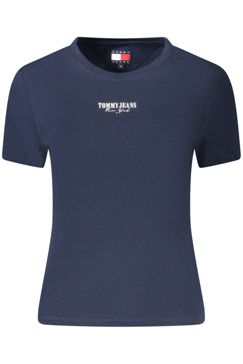 TOMMY HILFIGER DAMSKI T-SHIRT Z KRÓTKIM RĘKAWEM NIEBIESKI
