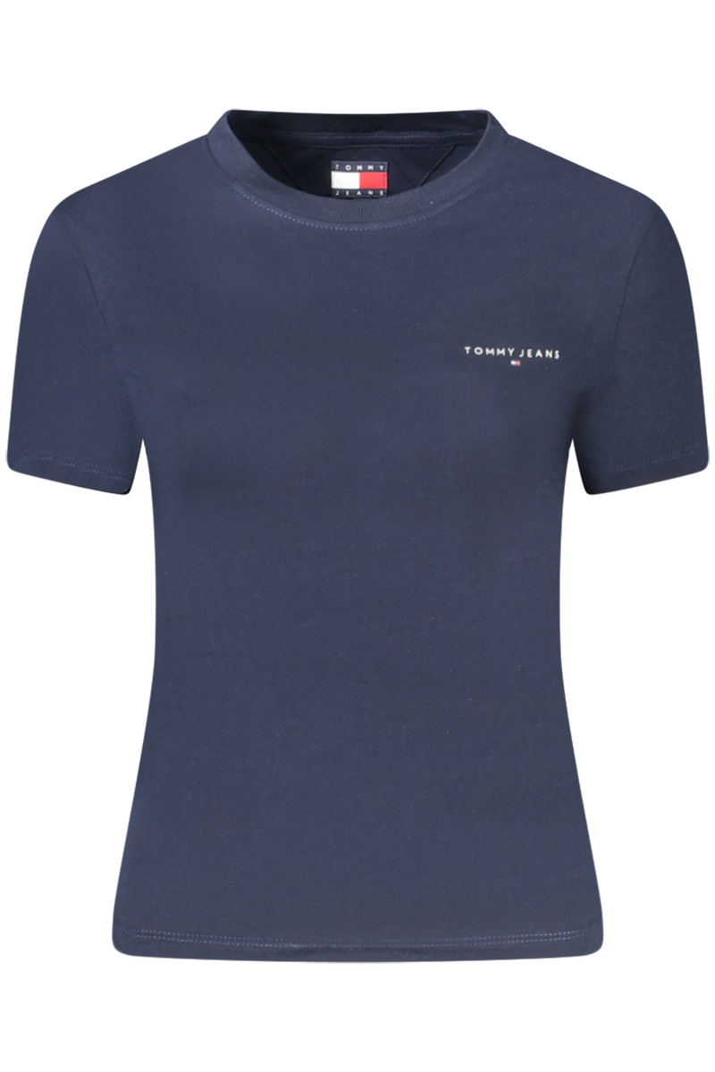 TOMMY HILFIGER DAMSKI T-SHIRT Z KRÓTKIM RĘKAWEM NIEBIESKI