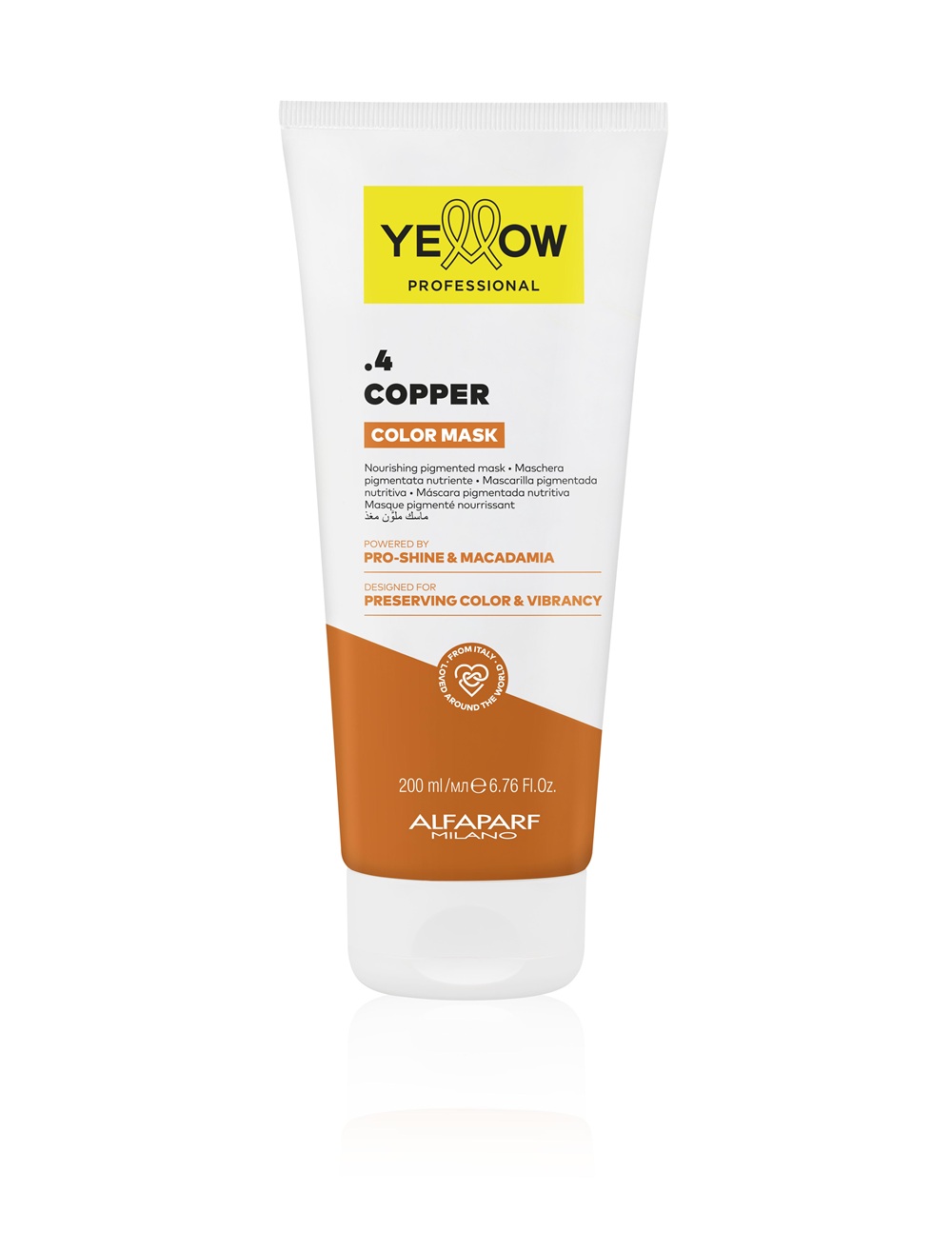 Yellow Professional Color Care, pigment maska wzmacniająca kolor, .4 miedziany, 250ml