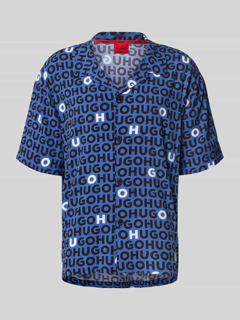 Koszula casualowa o kroju relaxed fit z czystej wiskozy model ‘CALAL’