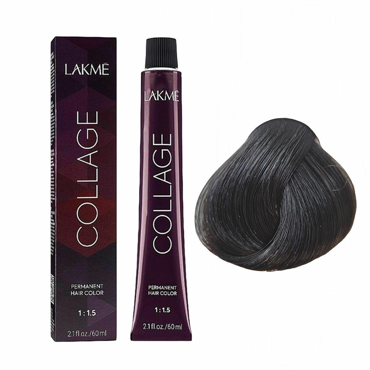 Lakme Collage, farba do włosów trwale koloryzująca, 44/00, 60ml