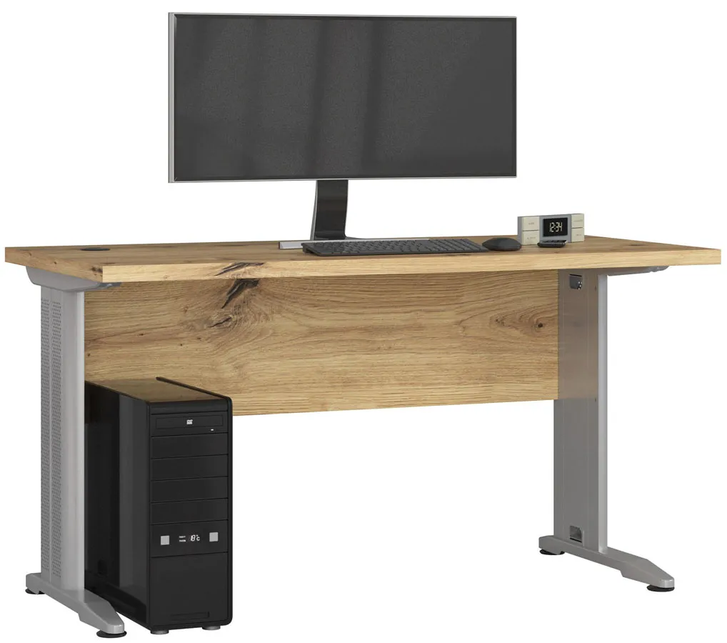 Elior Nowoczesne biurko komputerowe dąb artisan - Rook