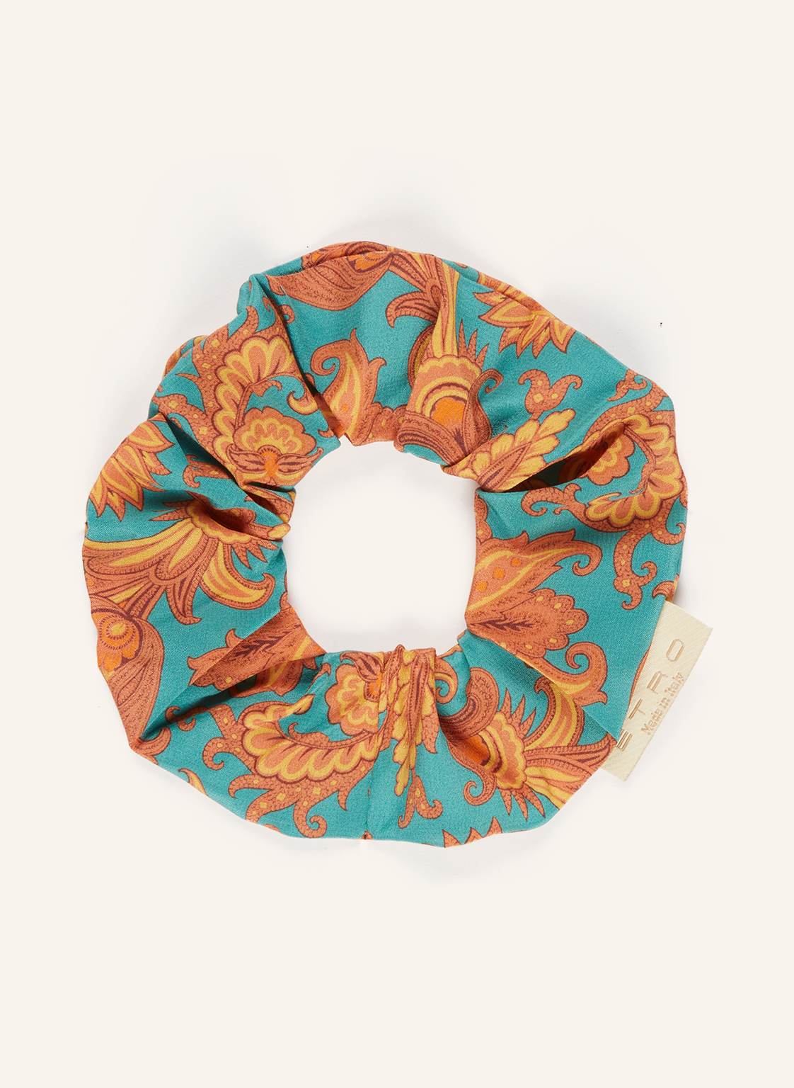 Etro Gumka Do Włosów Z Jedwabiu blau