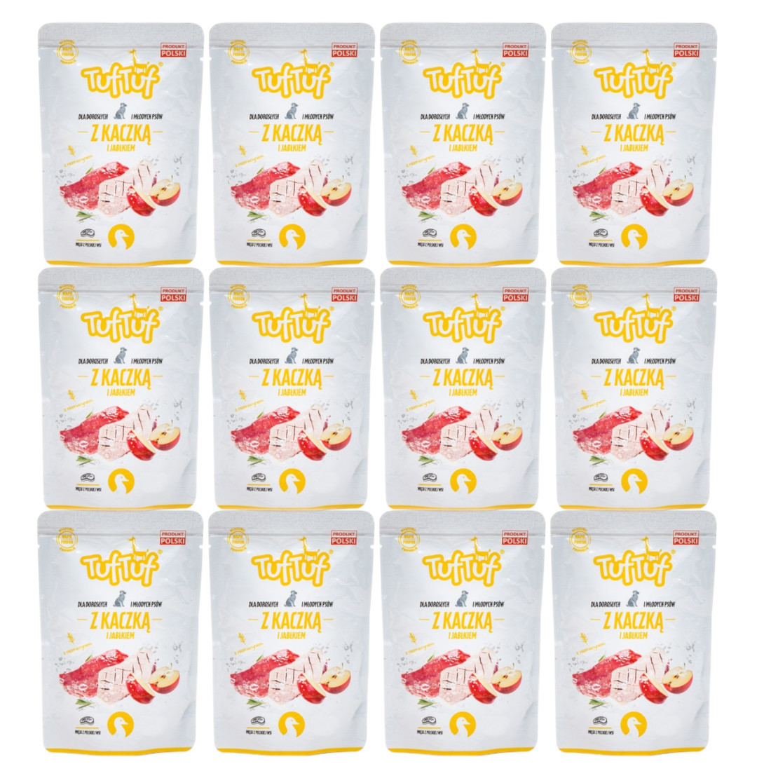 TUF TUF Kaczka z jabłkiem - mokra karma dla psa - 12x300g