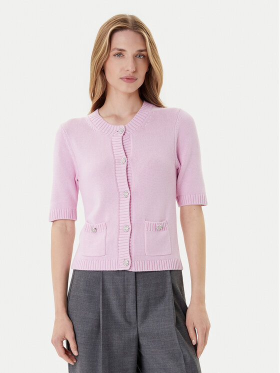 Morgan Kardigan 252-MADERE Różowy Regular Fit