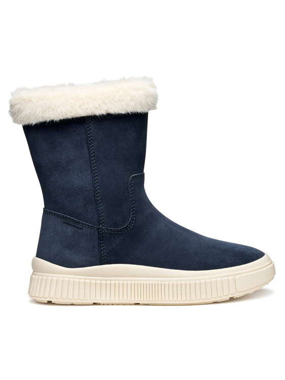 Geox Kozaki J Laquinny Wpf J56NFB 00022 C4021 D Granatowy