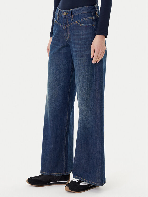 Guess Jeans Jeansy W5BA2Y D0026 Granatowy Regular Fit