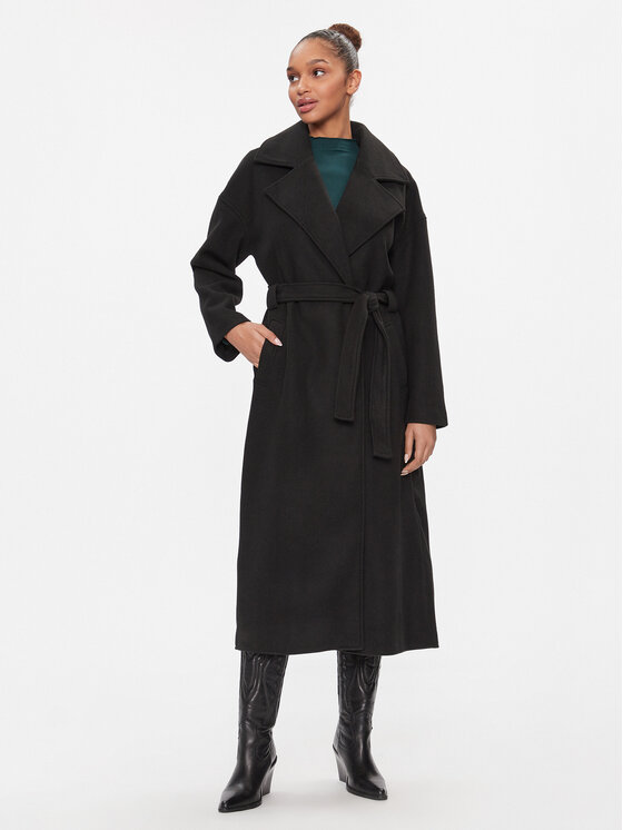 ONLY Płaszcz przejściowy 15292812 Czarny Regular Fit