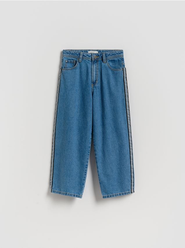 Reserved - Jeansy baggy - niebieski