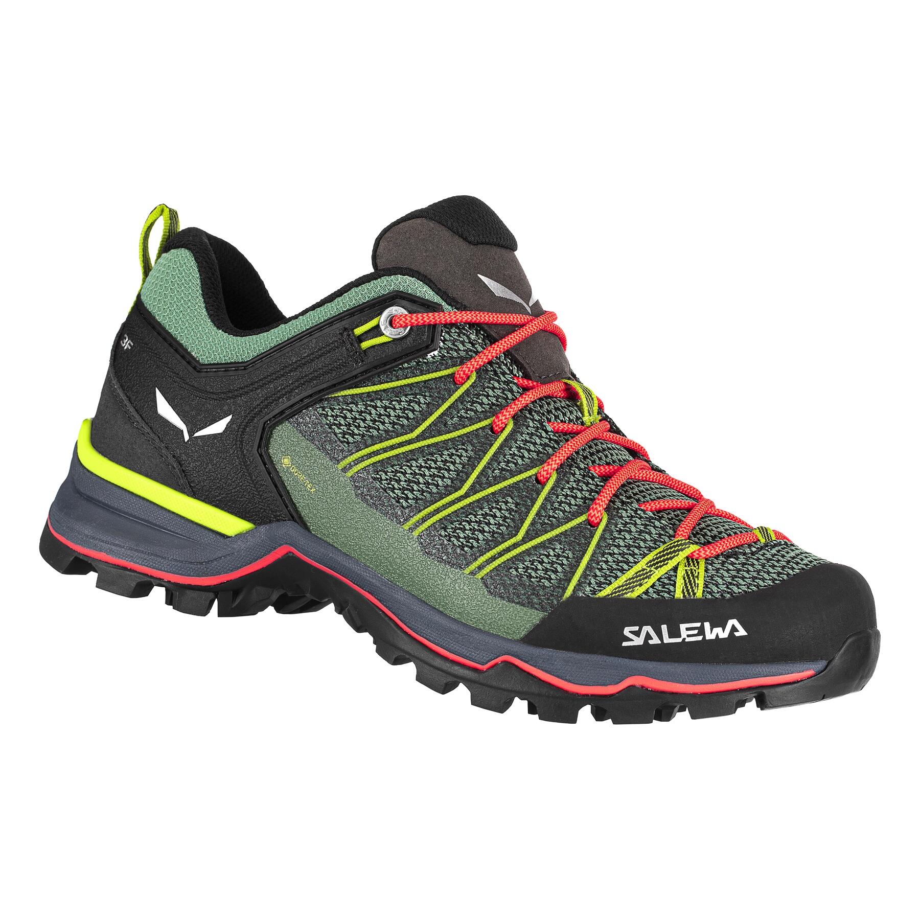 BUTY MTN TRAINER LITE GTX WOMEN-FIELD GREEN-FLUO CORAL