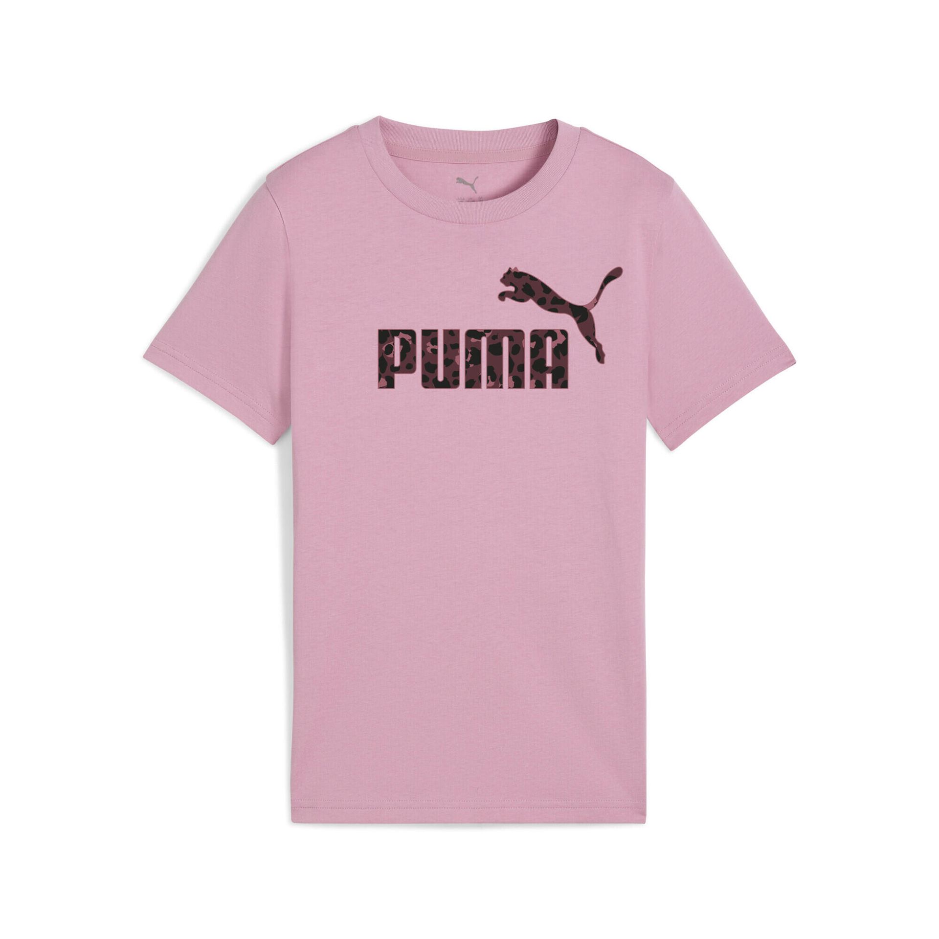 Młodzieżowa koszulka Essentials Graphic ze zwierzęcym wzorem PUMA Poised Pink