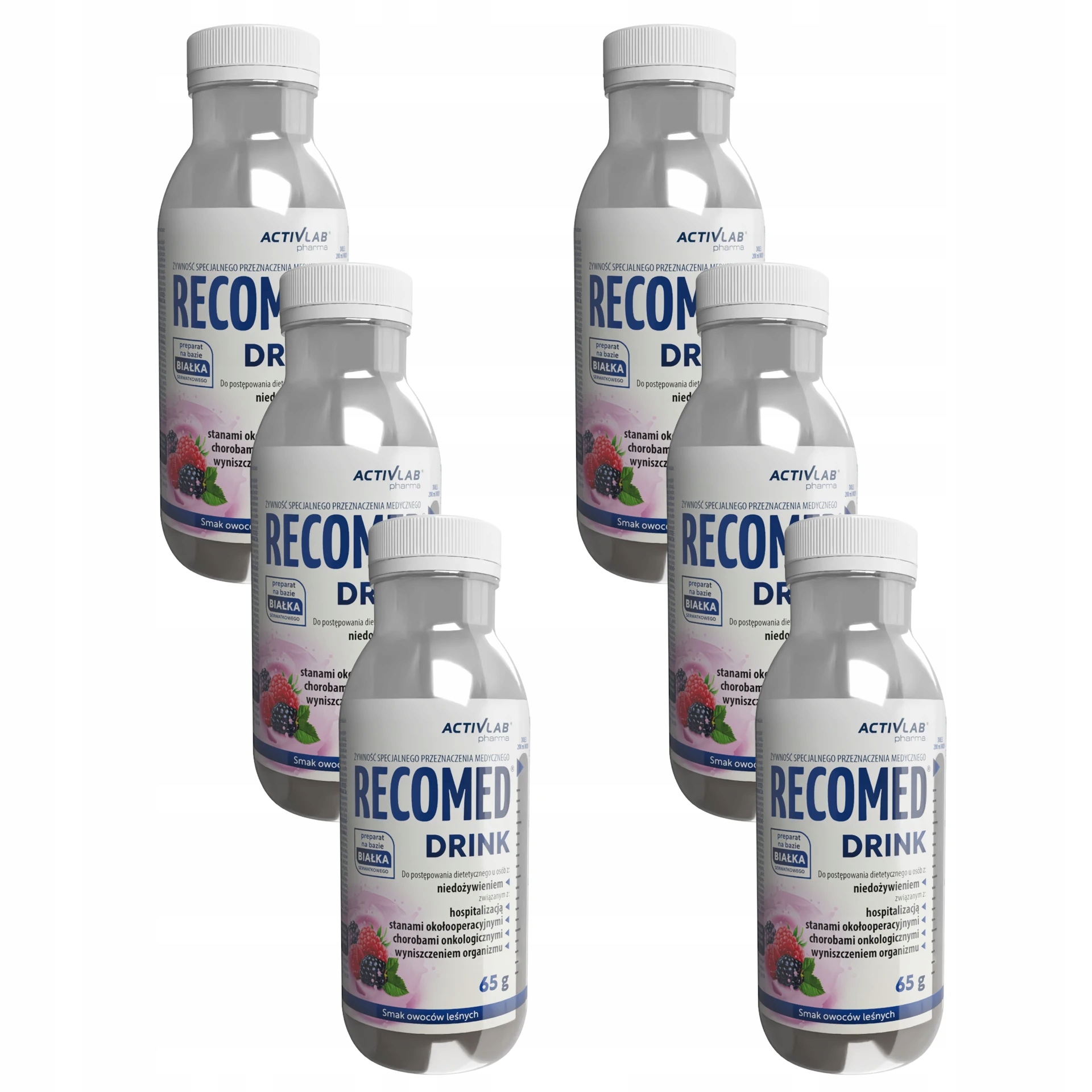 Activlab Pharma RecoMed Drink, smak owoce leśne, 6 x 65 g
