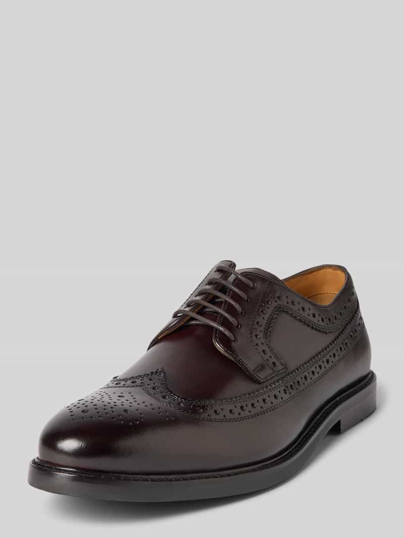 Buty derby z ażurowym wzorem model ‘Sherlock’