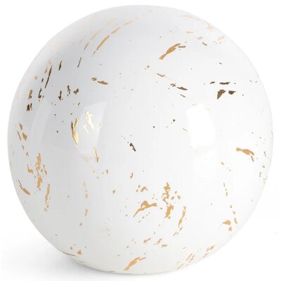 Kula dekoracyjna EUROFIRANY Ariela 2 10 x 10 cm Biały