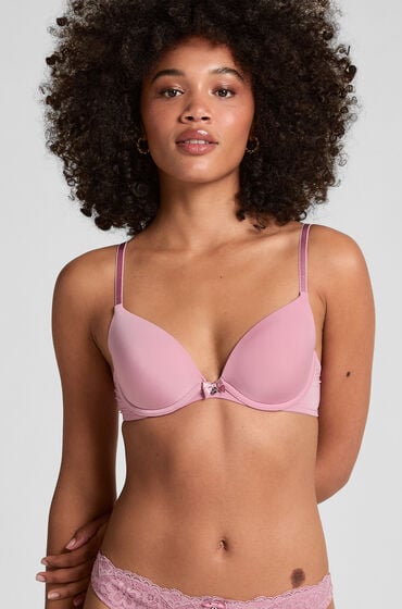 Hunkemöller Biustonosz usztywniany z fiszbinami Plunge Różowy