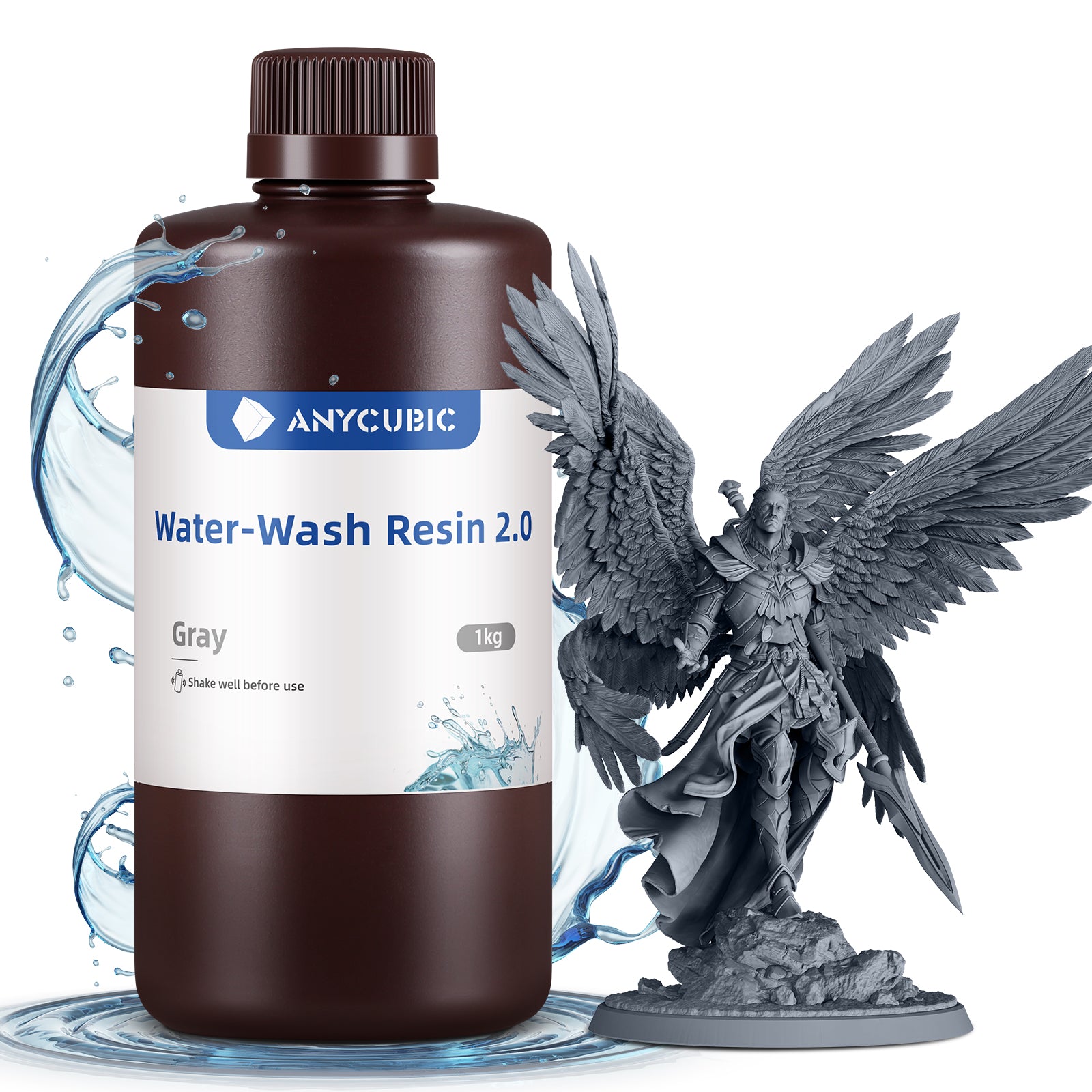 Anycubic Water-wash Resin 2.0 - 1 kg - Grey