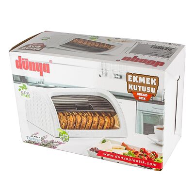 Chlebak Rattan 41,7 x 26,9 x 18,1 cm szary