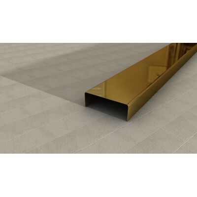 Listwa ze stali nierdzewnej 0,6 x 1,0 x 270 cm GOLD G10