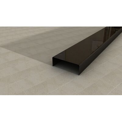 Listwa ze stali nierdzewnej 0,6 x 3,0 x 270 cm BLACK S30