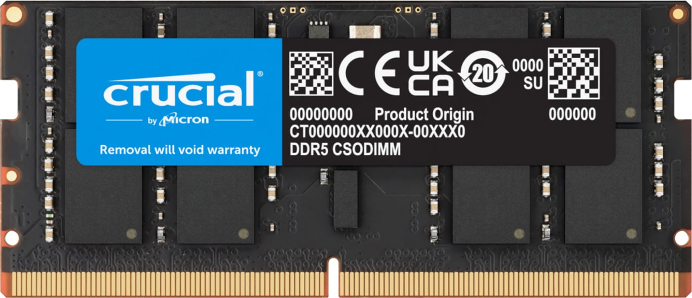 Crucial CT32G64C52CS5 moduł pamięci 32 GB 1 x 32 GB DDR5 6400 MT/s