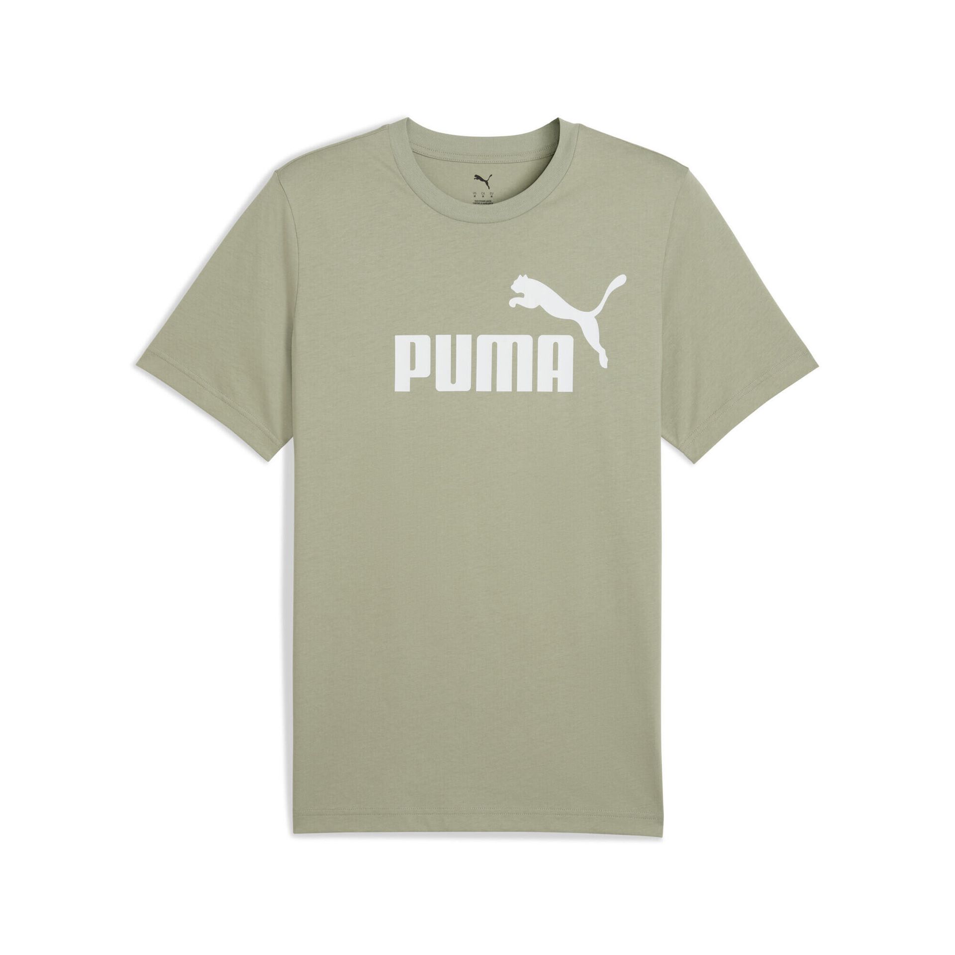 Męska koszulka ESS z logo No. 1 PUMA Lux Army Green