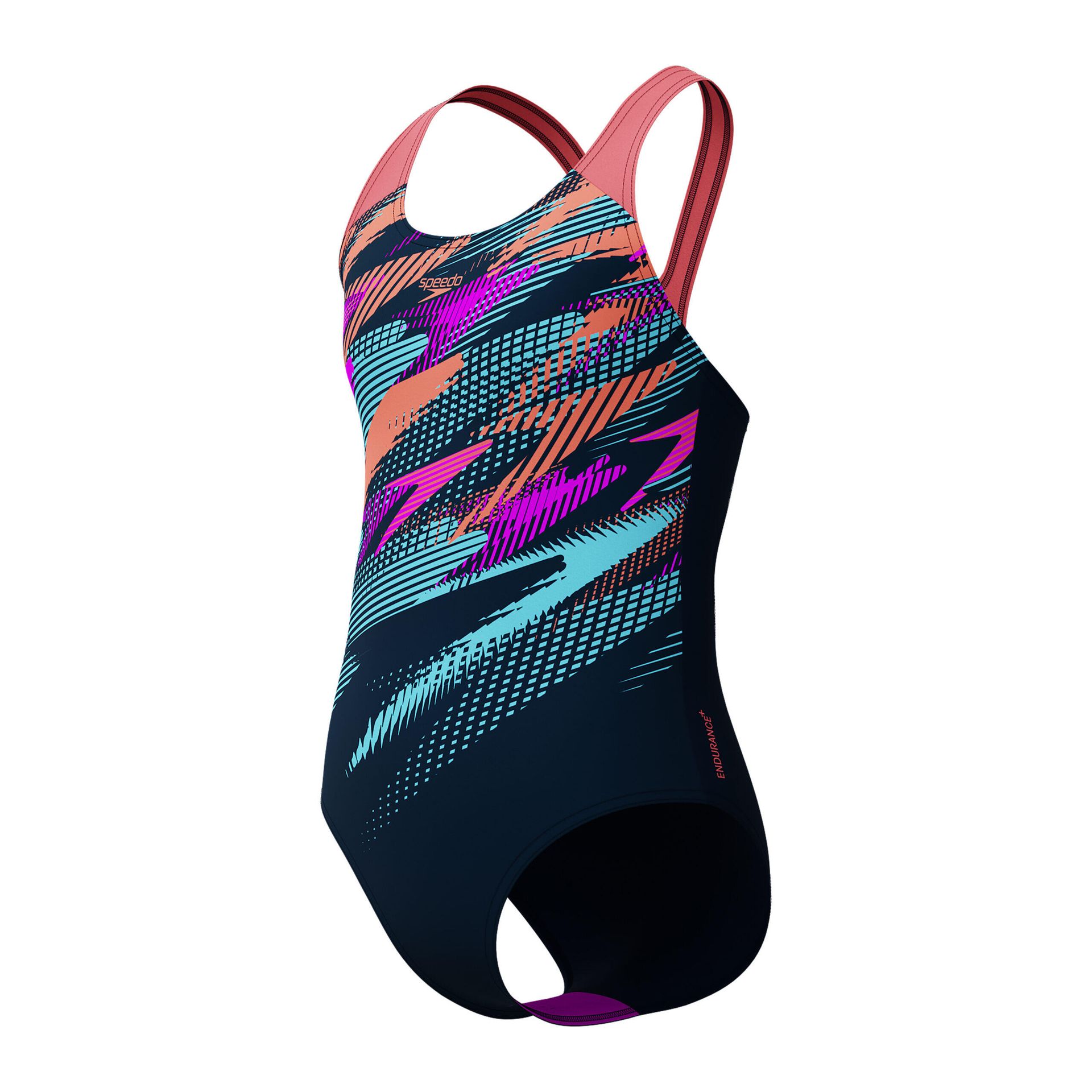 Strój pływacki jednoczęściowy dziecięcy Speedo Digital Placement Splashback