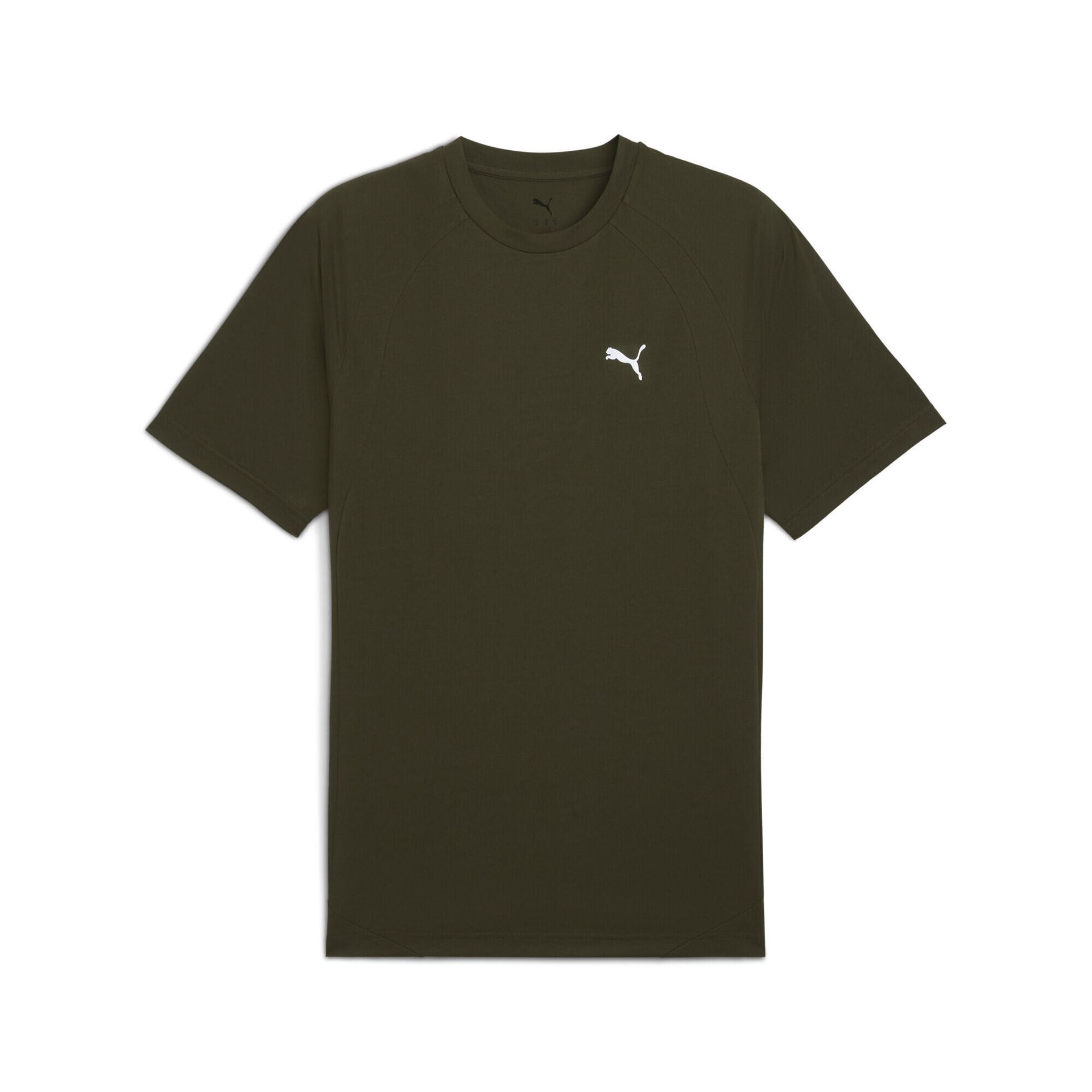 Męska koszulka Evostripe PUMA Dark Olive Green