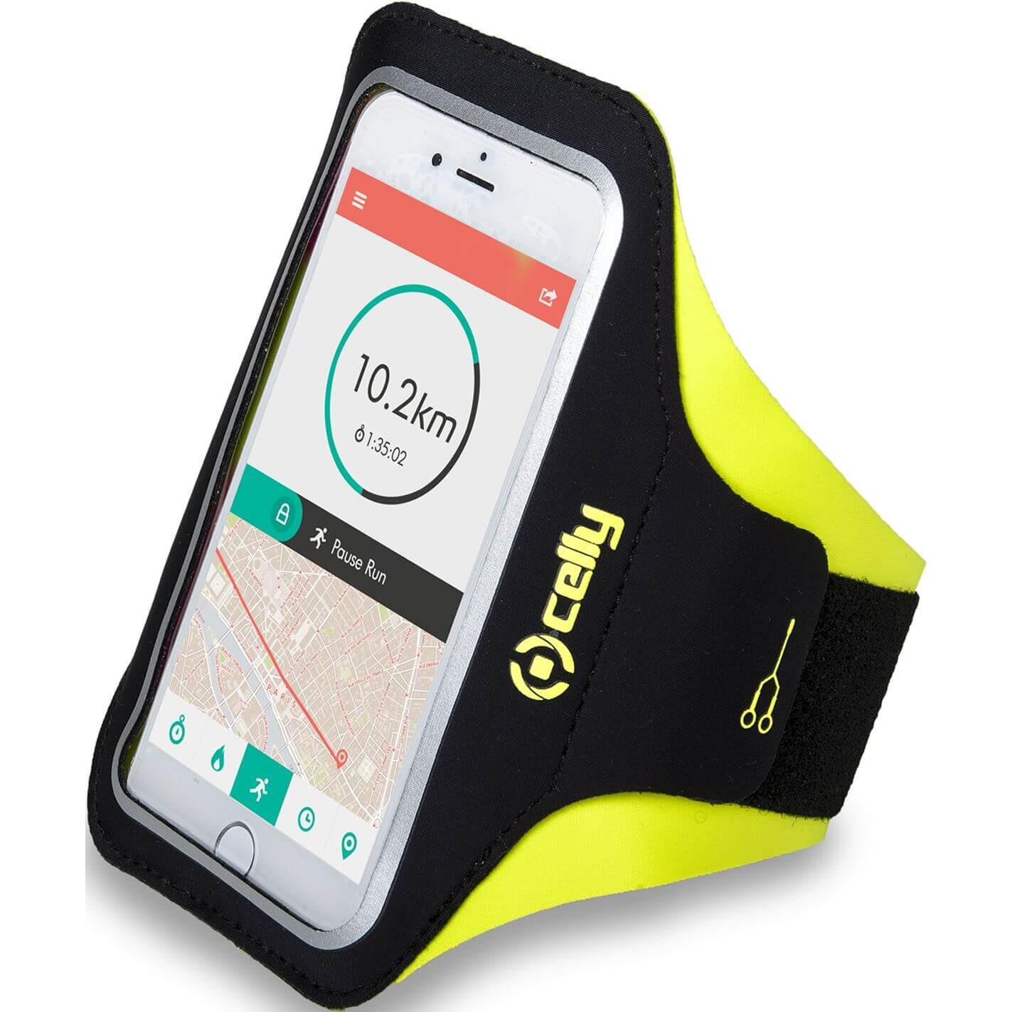 Celly Etui sportowe na rękę Dla telefonów komórkowych Armband XXL ARMBANDXXLYL) Żółte