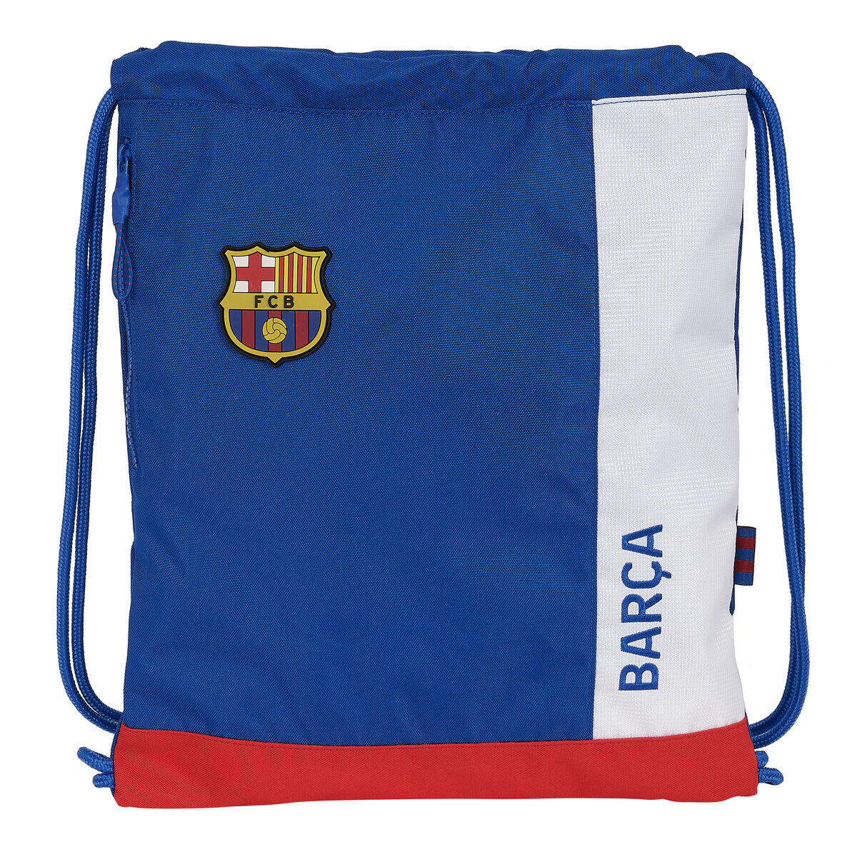 F.C. BARCELONA 2. WYPOSAŻENIE Plecak Sportowy, Zapięcie na smyczy, Plecak, Idealny dla dzieci w różnym wieku, wygodny i wszechstronny, jakość i wytrzymałość, 35x45 cm, niebieski i bordowy,