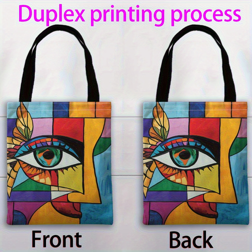 TEMU Torba na ramię z wzorem oczu w stylu , idealna do zakupów, codziennego użytku, prezentów na święta, wysokiej jakości, torba damska.