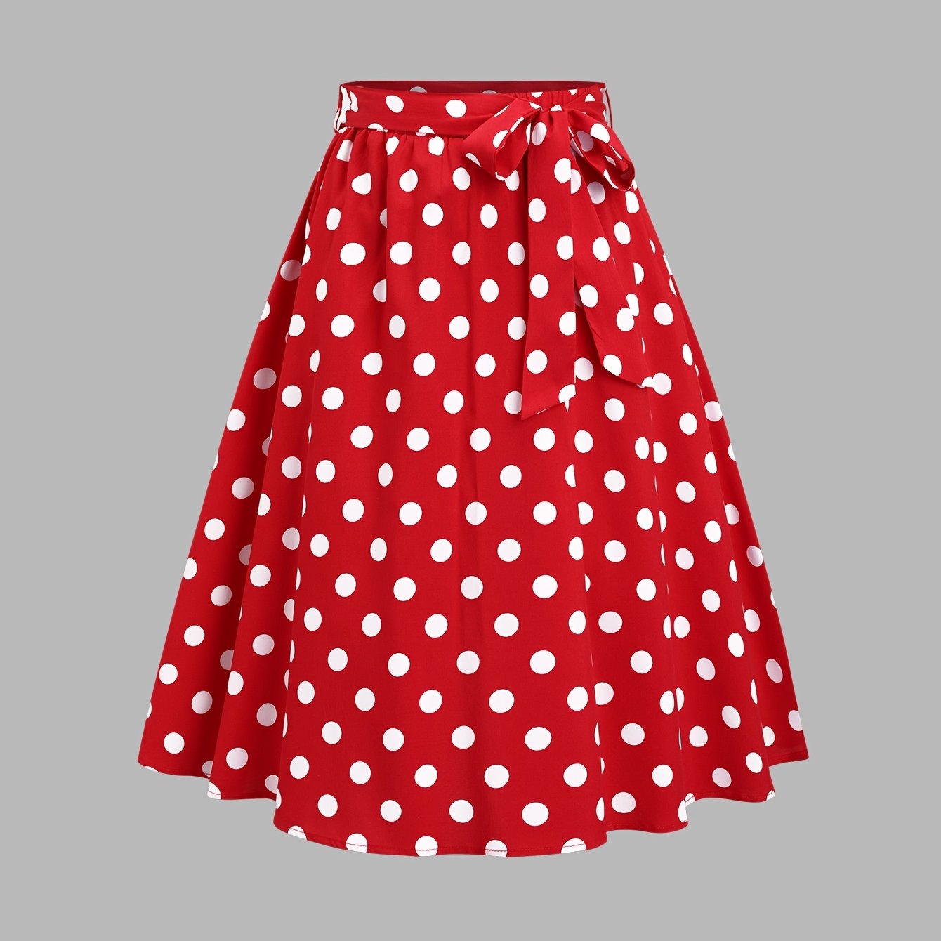 TEMU Spodnia z paskiem i kropkami, spodnia z falbanek i kropkami