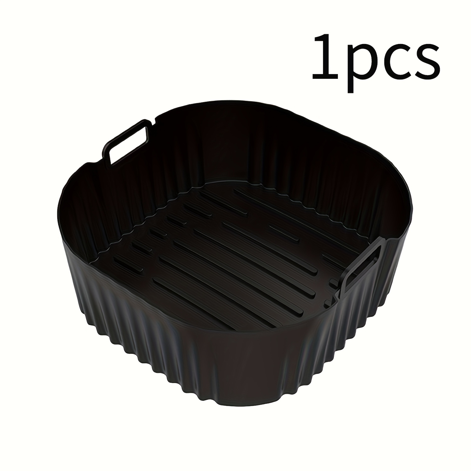 TEMU 1/2 Szt. Czarny Silikonowy Foremkowy Foremkowy Foremkowy Do Frytkownicy Powietrznej, Odpowiedni Do PhilipsNA230 COSORI6.2L, Silikonowy Foremkowy