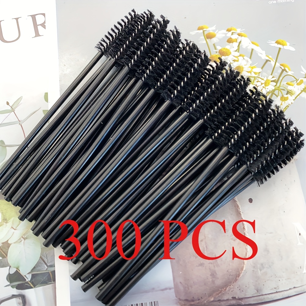 TEMU Zestaw Narzędzi do Makijażu Rzęs, 300/600 sztuk Pędzelków do Przedłużania Rzęs