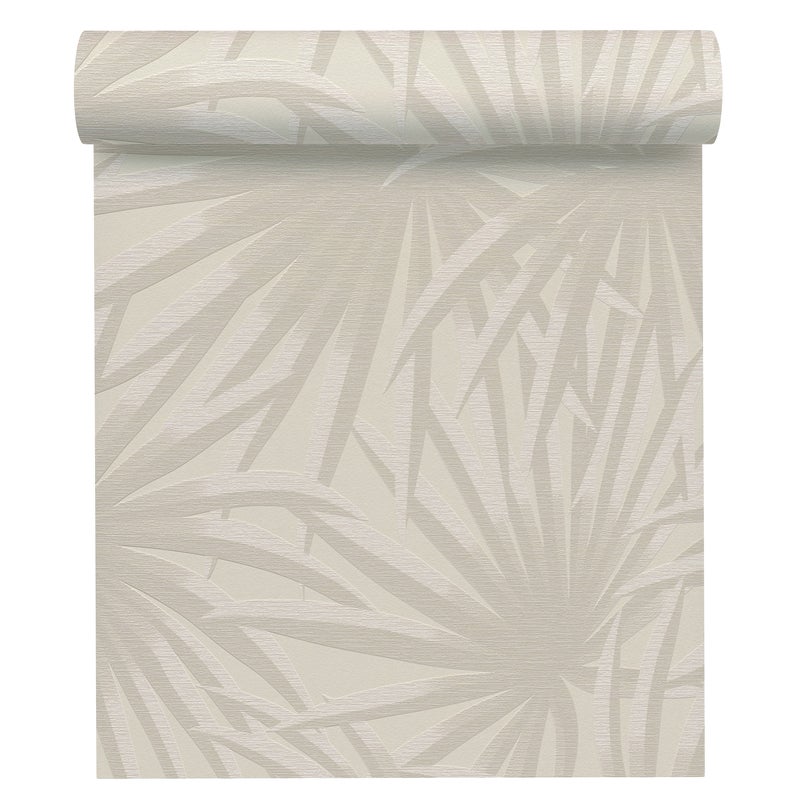 Tapeta Liście 39338-1 beżowe winylowa na flizelinie